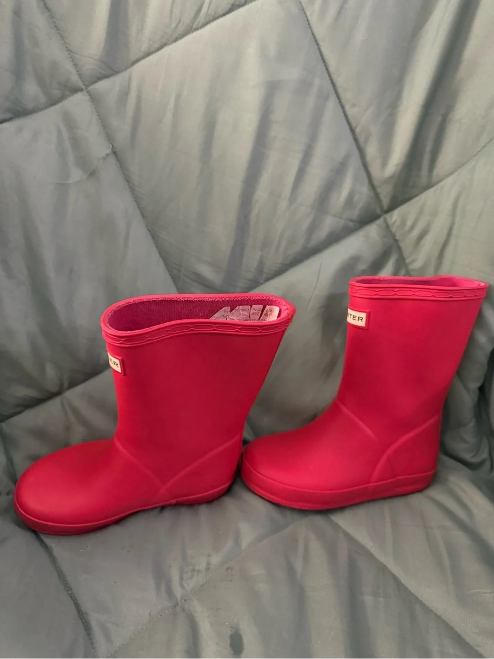Hunter Kids Red Waterproof Rain Boots